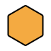 orange hexagon